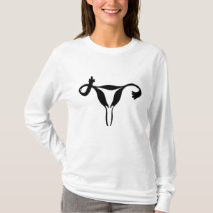 Reproduktiv Höger med Uterus Pro Choice Image Prot T Shirt