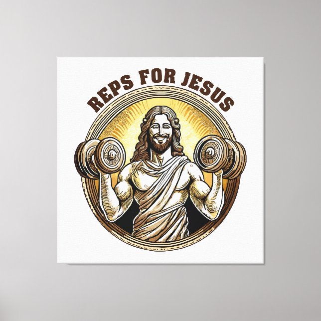 Reps för Jesus Canvastryck (Framsida)