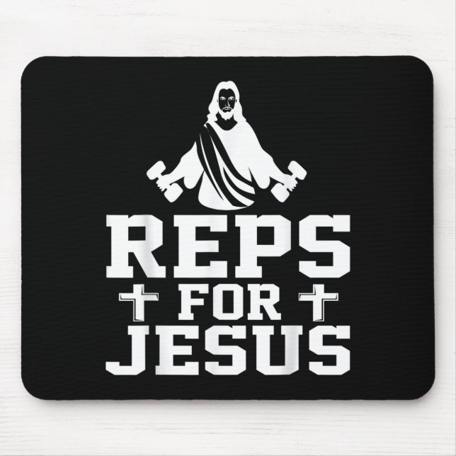 Reps For Jesus Funny Christian Gym Fitness Biceps  Musmatta (Framsidan)
