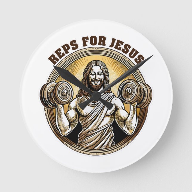 Reps för Jesus Rund Klocka (Framsida)