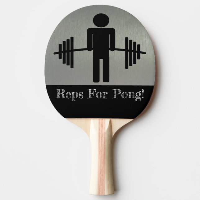 Reps för sport för Pong Weightliftingskivstång Pingisracket (Framsidan)