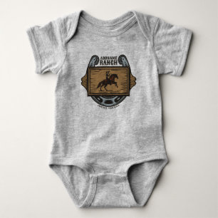Repskjutande Cowboy LÄGG TILL NAMN Western Familj T Shirt