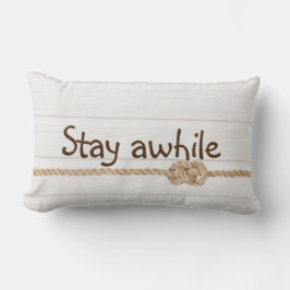 Repsnute på vittrad trä lumbarkudde
