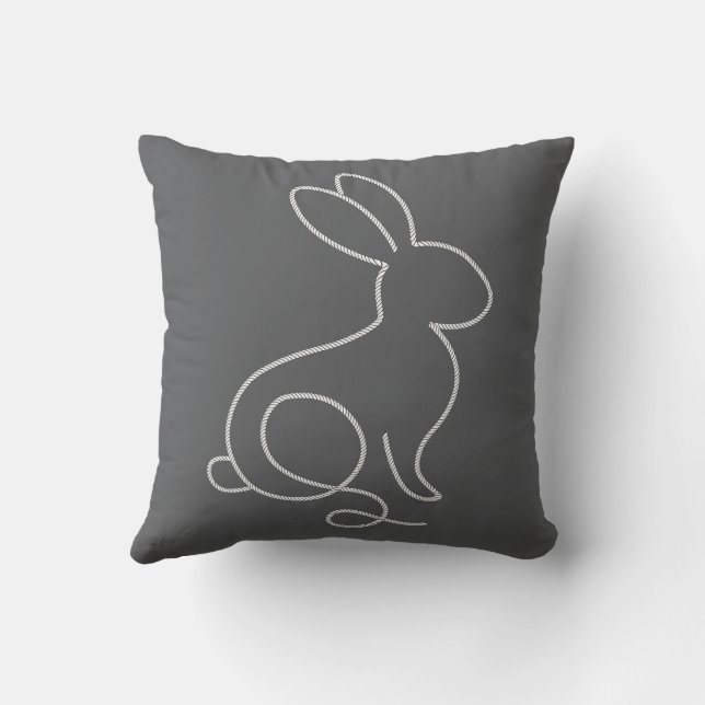 Repssak Rabbit Minimal Modern Design Kudde (Baksida)