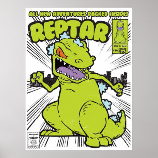 Reptar Tecknad Bok Poster