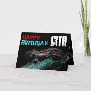 Reptil Birthday Kort