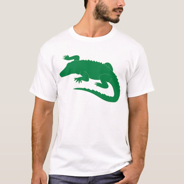 Reptil för krokodilalligatoralligator t-shirt (Framsida)