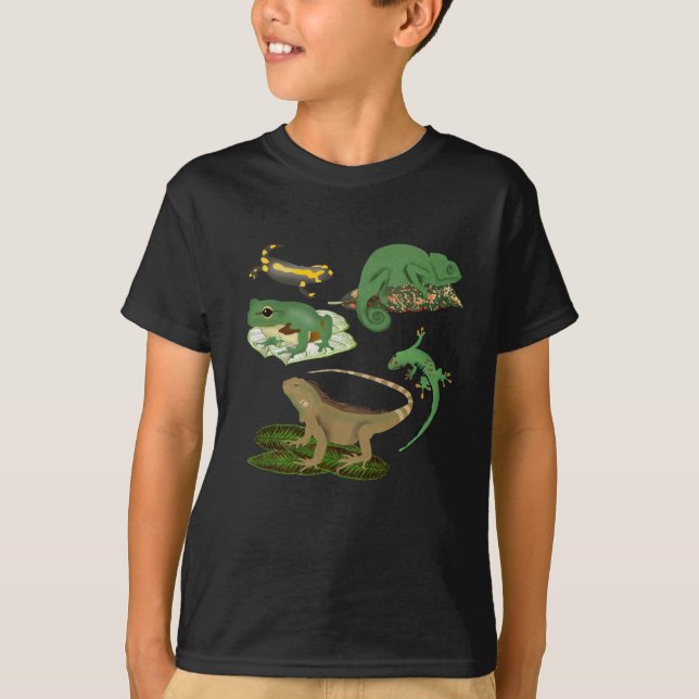 Reptil, Lizards & Amphibians T Shirt (Framsida)