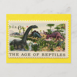 Reptilarnas ålder 1970 vykort