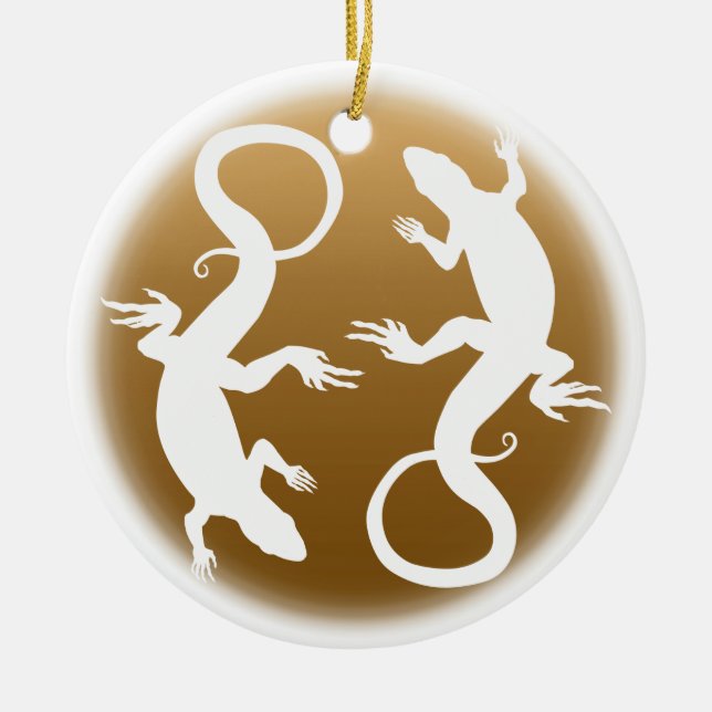 ReptilDekorationen Lizard Ornament Personlig (Framsidan)
