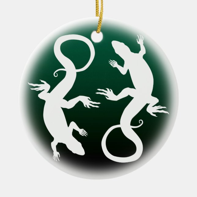 ReptilDekorationen Lizard Ornament Personlig (Framsidan)