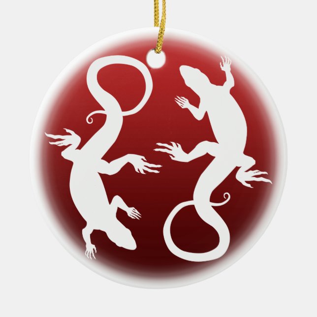 ReptilDekorationen Lizard Ornament Personlig (Framsidan)