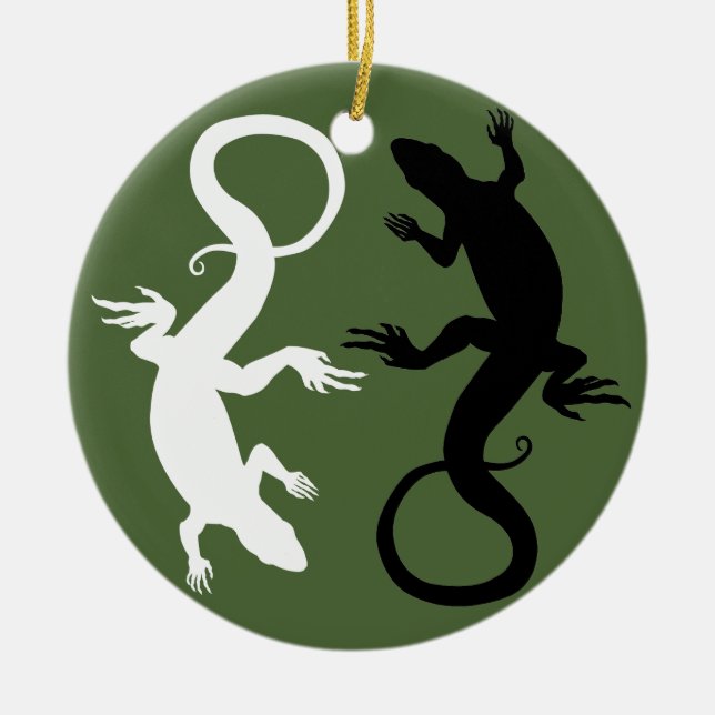 ReptilDekorationen Lizard Ornament Personlig (Framsidan)