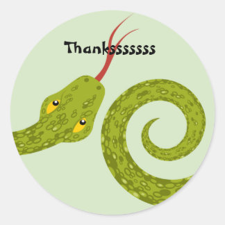 reptildetikett runt klistermärke