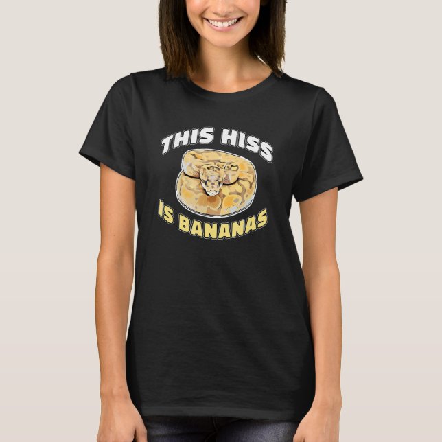 Reptildetta är Bananas Boll Python T Shirt (Framsida)
