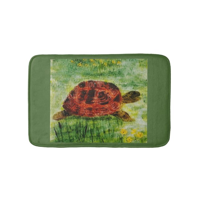 Reptile Animal Art Tortoise Badrumsmatta (Framsidan)