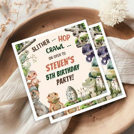 Reptile Barns födelsedag Party Pappersservett