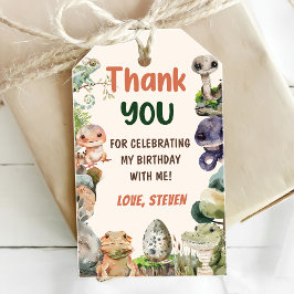 Reptile Barns födelsedag Party Presentetikett