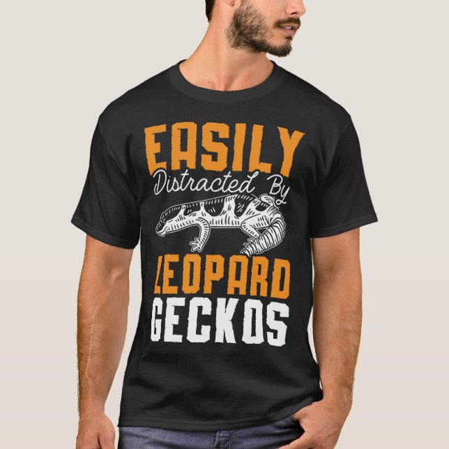 Reptile Leopard Gecko Lizard Herpetology Pets 8 T Shirt (Framsida)