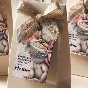 Reptile Lizard Birthday Presentetikett