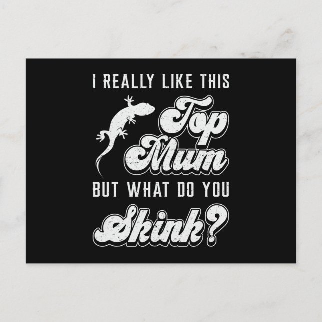 Reptile Lizard Gecko Reptiles Animal Funny Gift Vykort (Framsida)