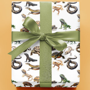 Reptile Snake Lizard sköldpadda (Mönster) Presentpapper