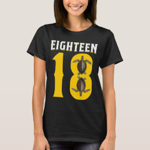 Reptiler 18:e födelsedagen Tortoise Reptile Owner T Shirt