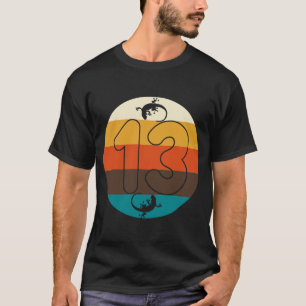Reptiles 13:e födelsedagskalender Lizards Reptile T Shirt