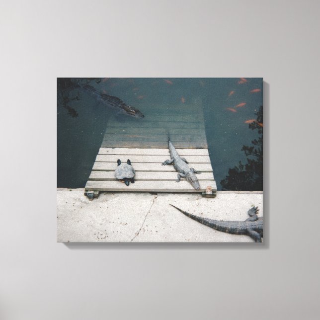 Reptiles Bvävning Canvastryck (Framsida)