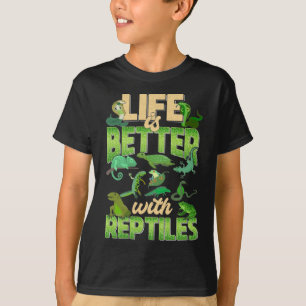 Reptiles Kärlek Lizard Gecko Snake Turtles T Shirt