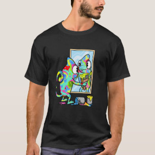 Reptiles Panther Chameleon Färg Changing Animal C T Shirt