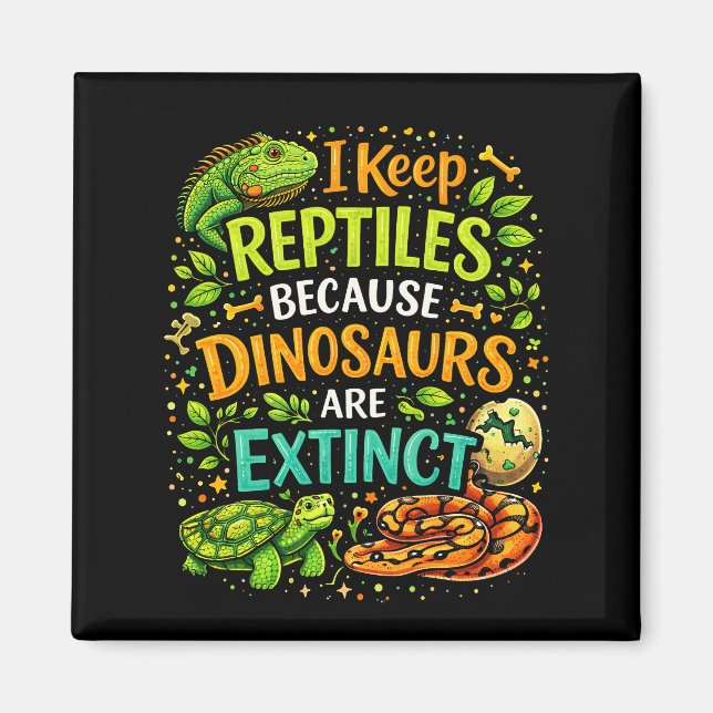 Reptiles Rule Magnet (Framsidan)