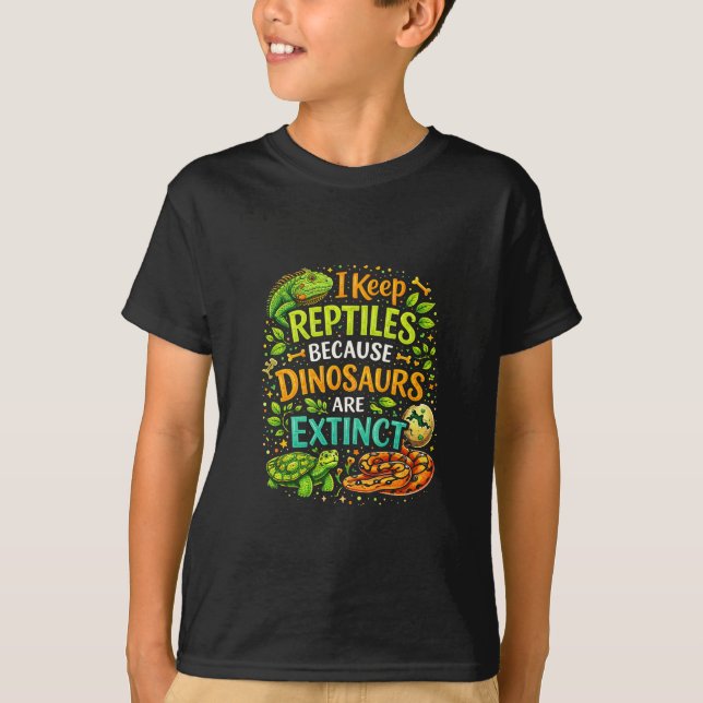 Reptiles Rule T Shirt (Framsida)