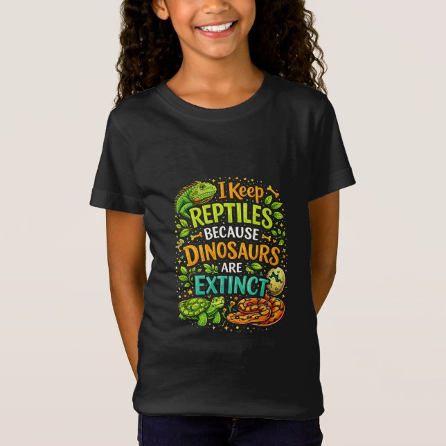 Reptiles Rule T Shirt (Framsida)