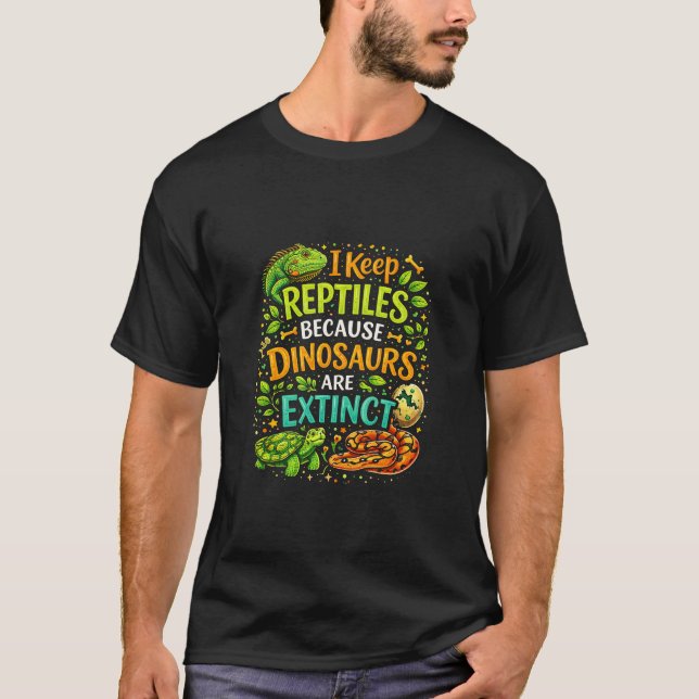 Reptiles Rule T Shirt (Framsida)