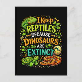 Reptiles Rule Vykort
