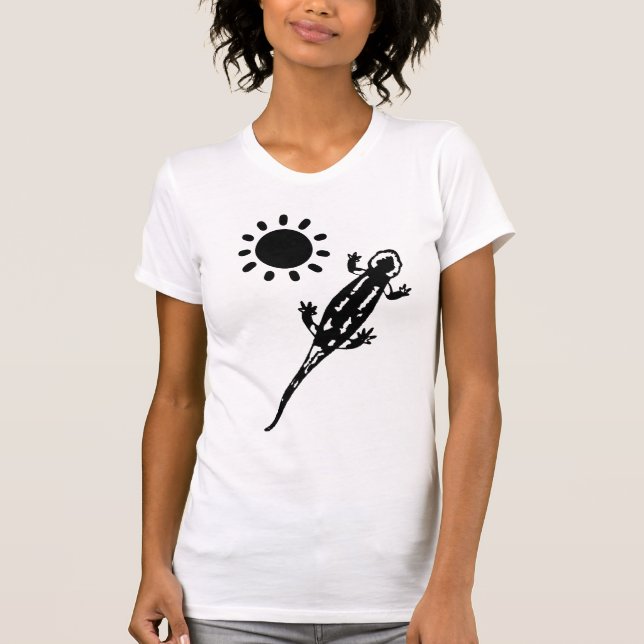 Reptiles Southwest Salamander Lizard T Shirt (Framsida)