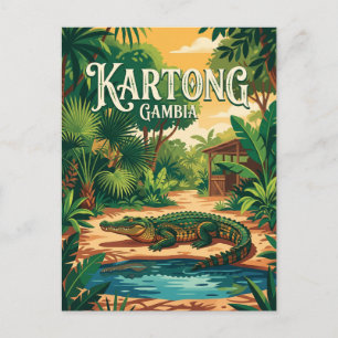 Reptilfarm, Kartong Gambia Vykort