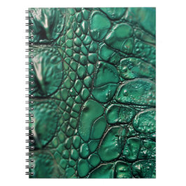 Reptilian Chic Emerald Design Anteckningsbok