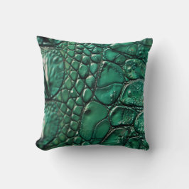 Reptilian Chic Emerald Design Kudde