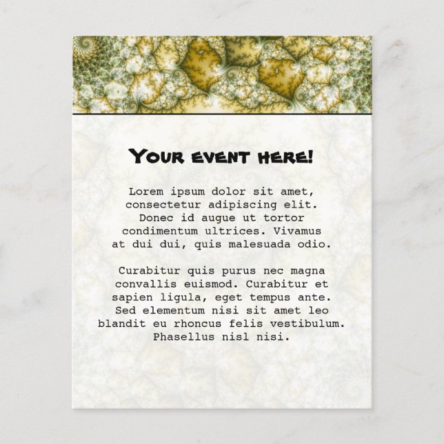 Reptilian - Fractal Art Flygblad (Framsidan)