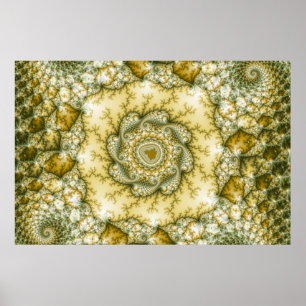 Reptilian - Fractalkonst Poster
