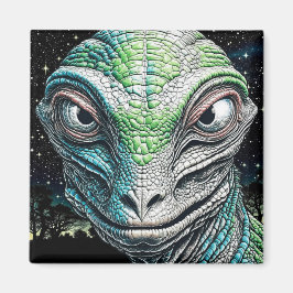 Reptilian Lizard Man Alien Extraterrestrial Magnet