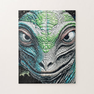 Reptilian Lizard Man Alien Extraterrestrial Pussel