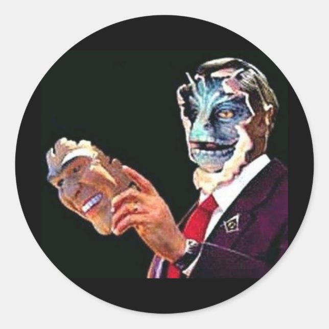 reptilian runt klistermärke (Framsida)