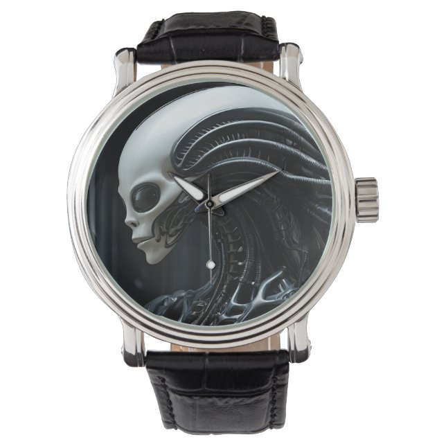Reptillian Alien Profile Armbandsur (Framsida)