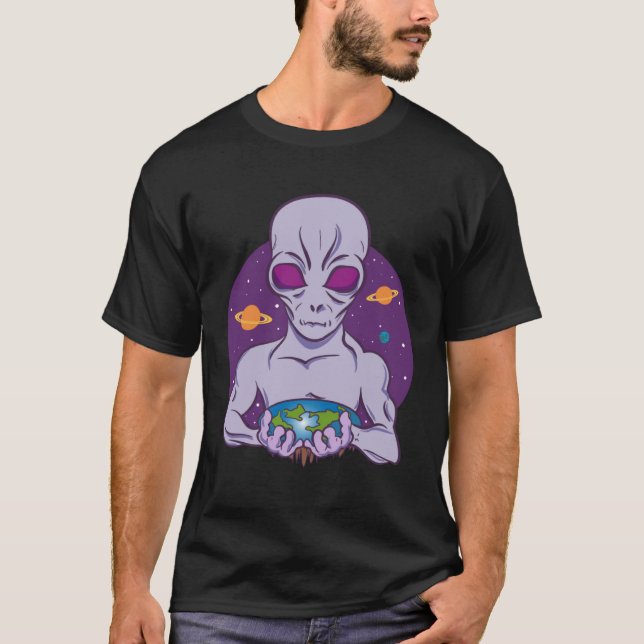Reptiloids Alien Illuminati Government Critics T Shirt (Framsida)