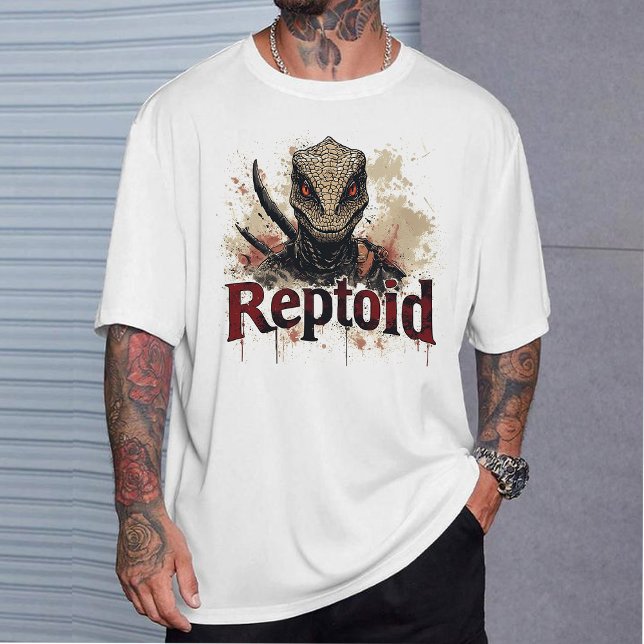 Reptoid, Konspirationsteori Alien Grafisk t-shirt (Skapare uppladdad)