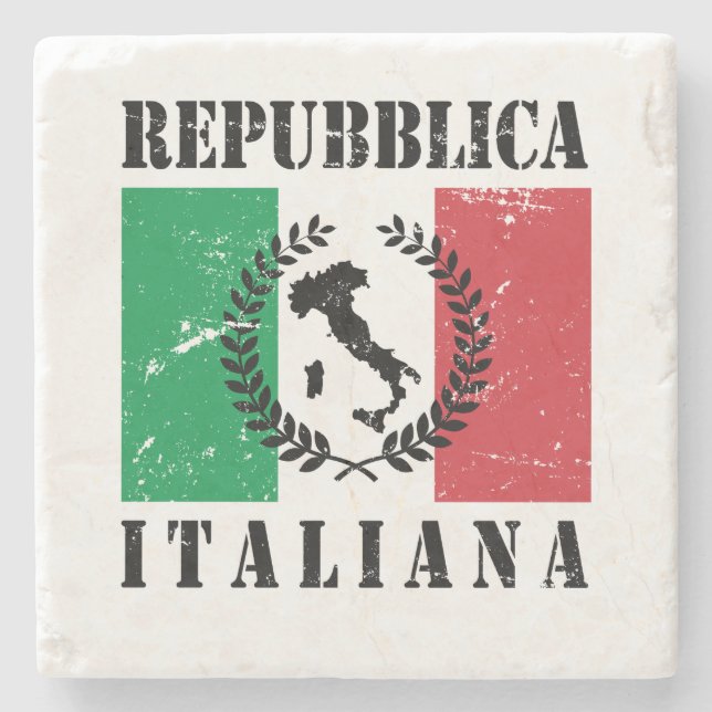 Repubblica Italiana Underlägg Sten (Framsidan)