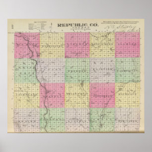 Republic County Kansas Poster